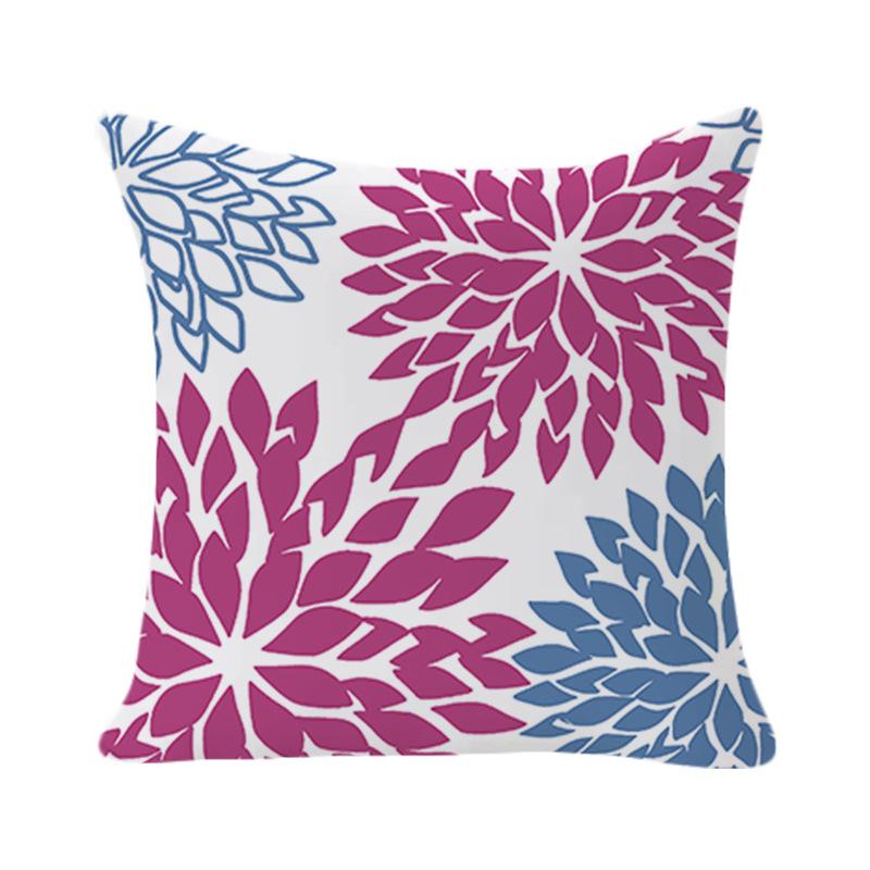 Einfacher geometrischer Druck Kissenbezug Abstraktes florales Wohnzimmer Sofa Kissenbezug