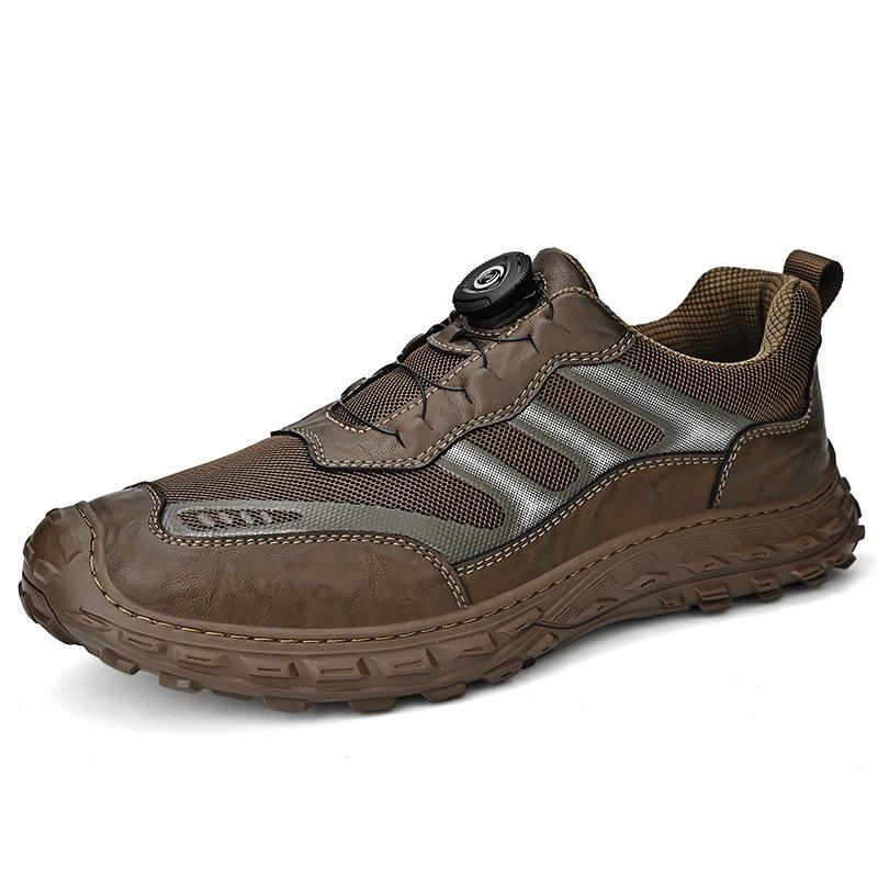 Sneakers Men's 2025 Summer New Soft-Soleated Outdoor Leisure Shoes Knob Anti-Slip One Foot Lazy Shoes for Work