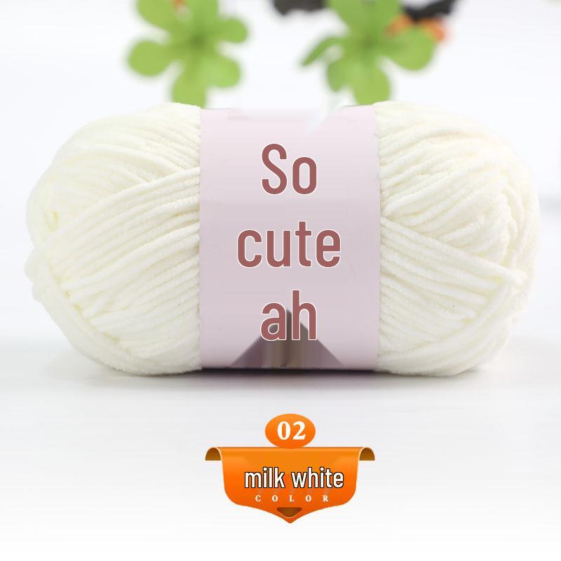 Medium Thick Chenille Yarn for Handmade Crochet Bags & Dolls