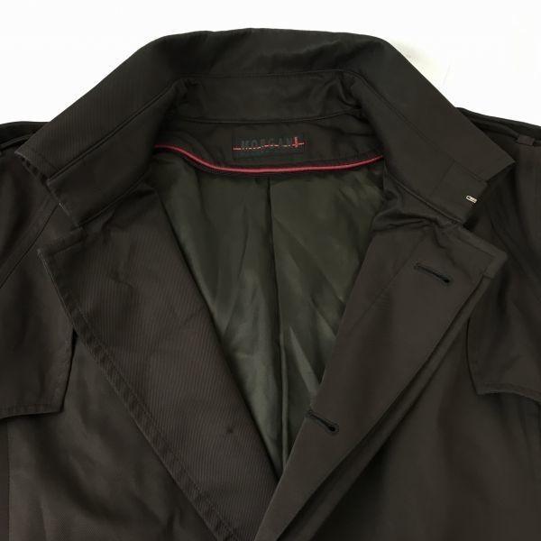 MORGAN DE TOI Slim Stainless Collar Coat [Men’s LL/Dark Brown] Outerwear Jacket(USED)