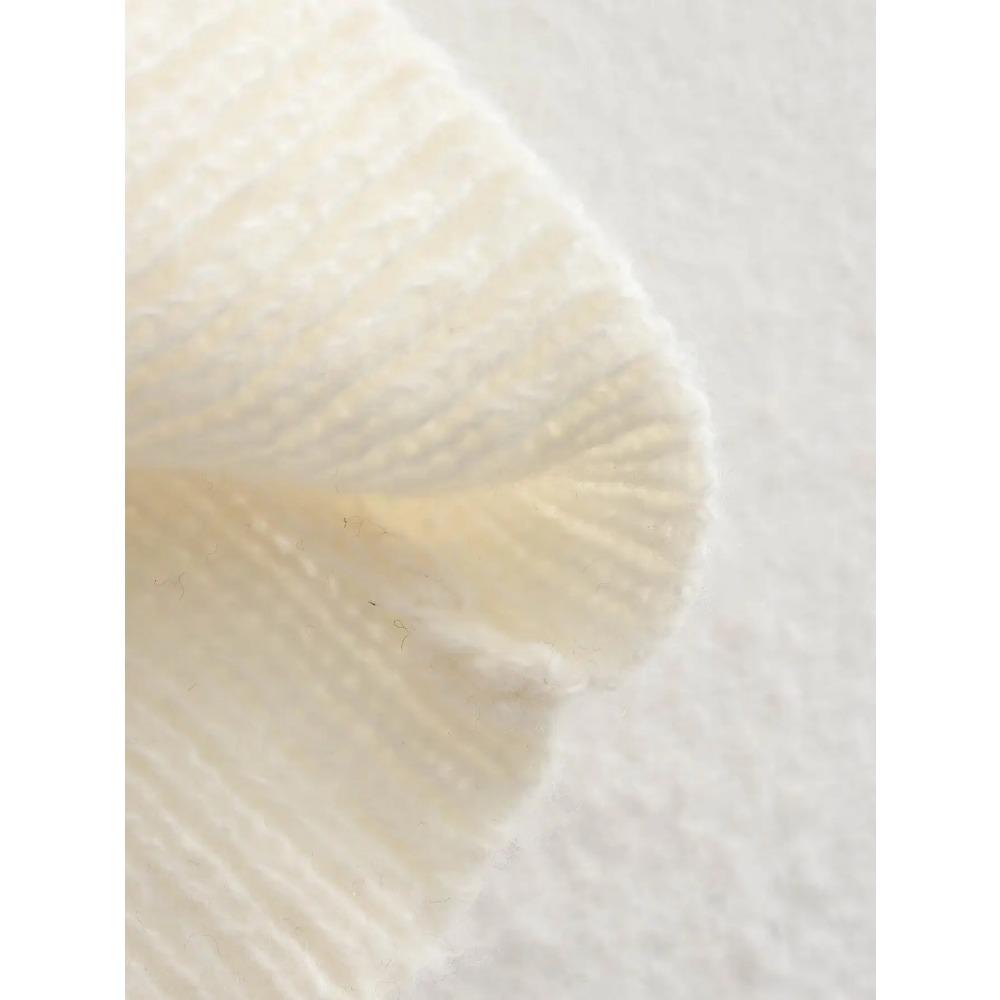 Women Fashion Solid Off Shoulder Sweater Long Sleeve Knitted Pullover Sweater Autumn and Winter Female Casual Knitwear Chic Top