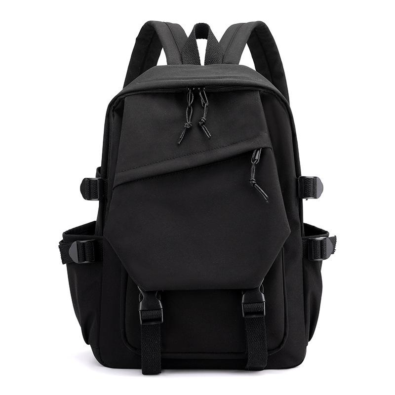 Student Backpack Solid Color Backpack Travel Bag Lightweight Casual Backpack