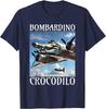 Bombardino Crocodilo Meme T-Shirt Men Women Short Sleeve Cotton Tees Funny Graphic T-shirt Y2k Outfit Summer Tops Men's Clothing