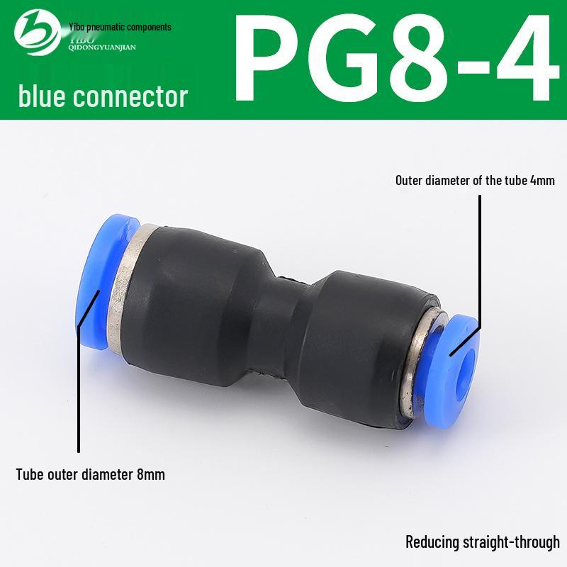 Wirtschaftlicher blauer pneumatischer Schnellkuppler: Gerade, T-Stück, Vierweg, Fünfweg, Reduzierstück für PU/PE/PY/PZA/PK/PV