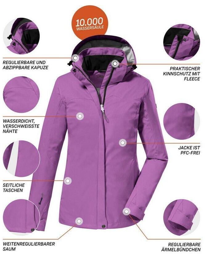 Куртка Killtec функциональная KOS 133 WMN JCKT сиреневая
