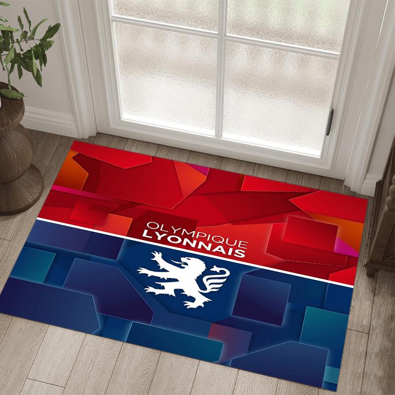 Lyon FC Design Crystal Velvet Carpet Cozy Non?Slip Printed Rug For Bedroom Living Room Entrance