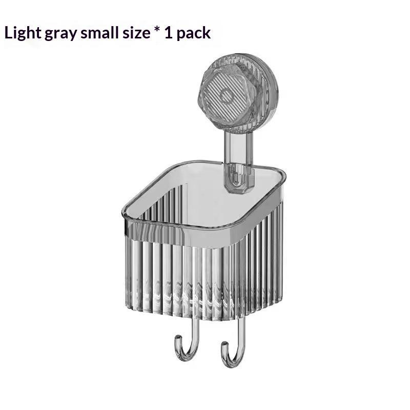 No Drill Suction Cup Bathroom Storage Rack Quick Drain Toothpaste Toothbrush Organizer Wall Mounted Shelf For Kitchen Shower S
