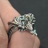 Retro Vliegende Draak Open Ring Mannen Drakenjaar Dominerende Wijsvinger Ring Niche Accessoires