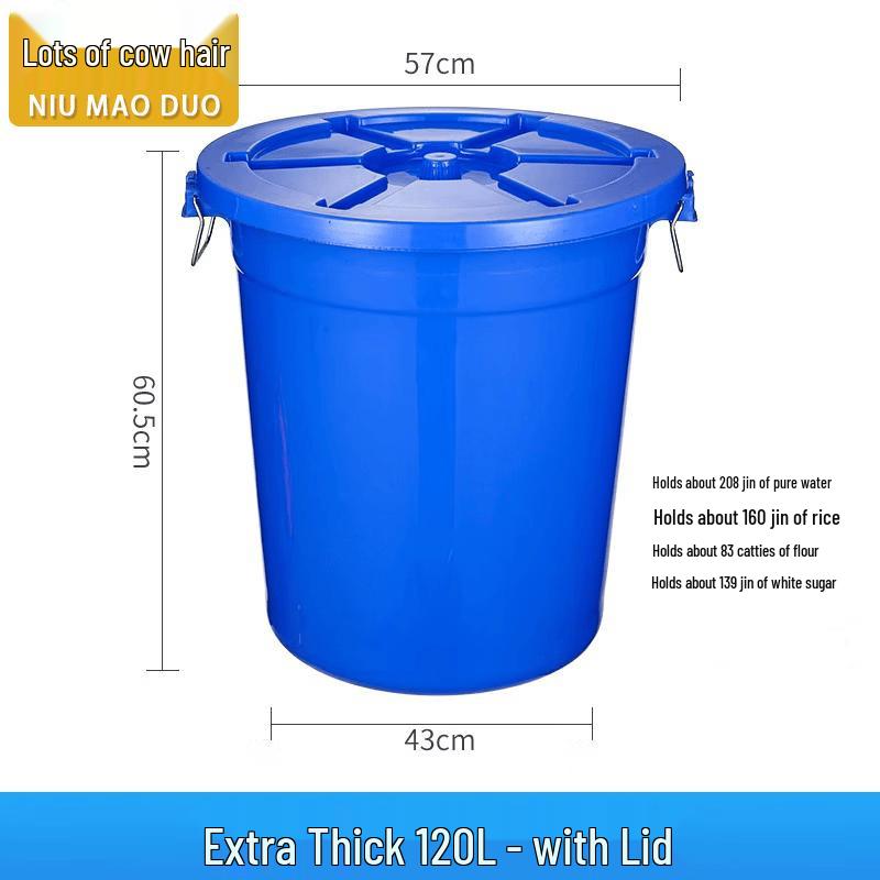 Heavy-Duty Plastic Household Storage Barrel