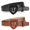 Love Buckle PU Needle Buckle Thin Waist Belt Casual Decoration Paired with High-end Unisex Children's Belt