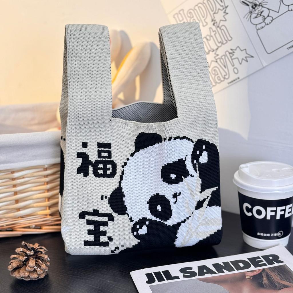 Geantă Tricotată cu Tematică Festivalul Bărcii Dragonului Geantă Cadou pentru Întâlnirea Companiei Geantă de Mână Cadou de Nuntă Geantă Zongzi Geantă Fericită pentru Bomboane