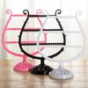 Creative Wine Cup Shape Earrings Bracelet Jewelry Display Holder Ear Stud Stand Jewelry Organizer Antler Tree Display