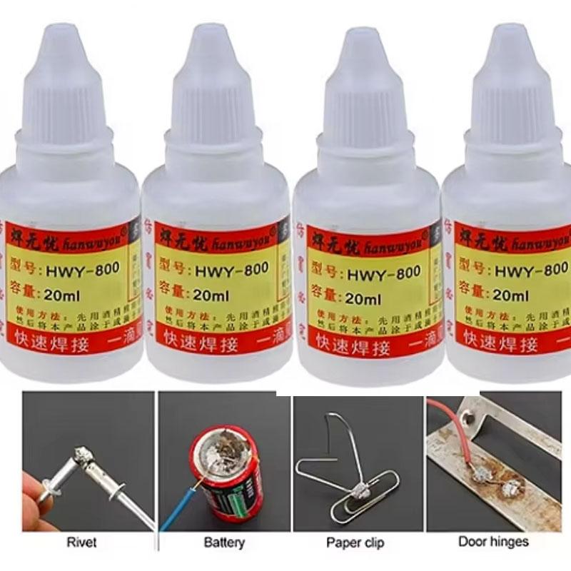 1/2/3pcs 20ml Stainless Steel Liquid Flux Welding Solder Non-toxic Copper HWY-800 Paste Flux Liquid Solders Water Liquid Solders