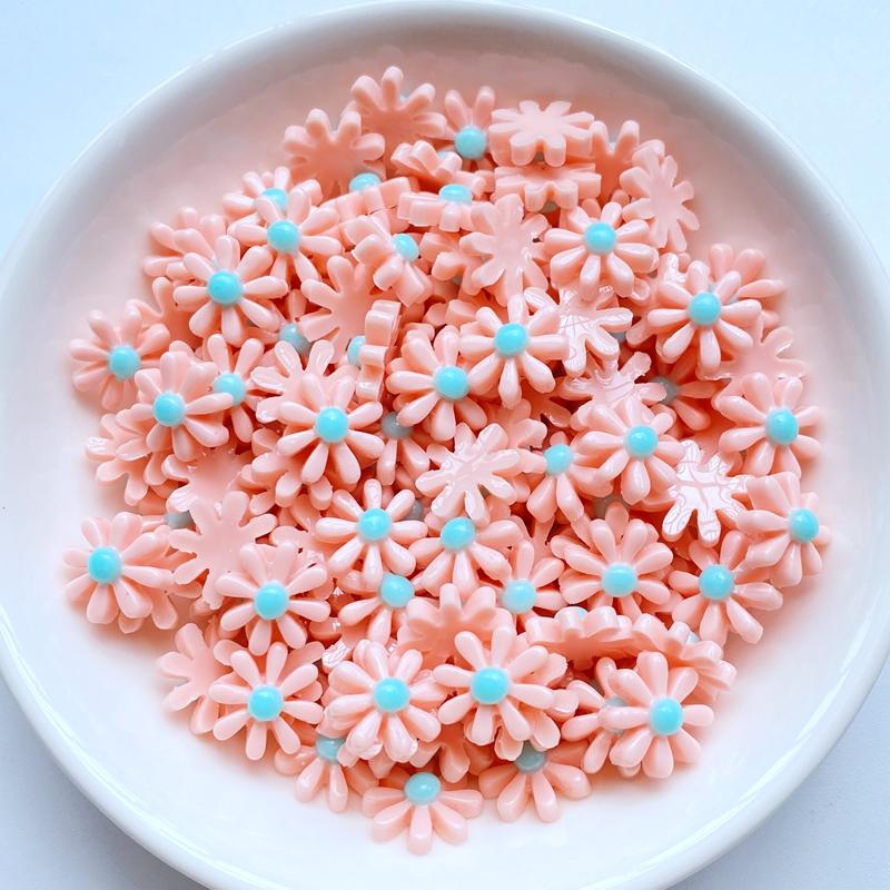 50Pcs New Cute Mini Chrysanthemum Flat Back Resin Cabochons Scrapbooking DIY Jewelry Craft Decoration Accessorie