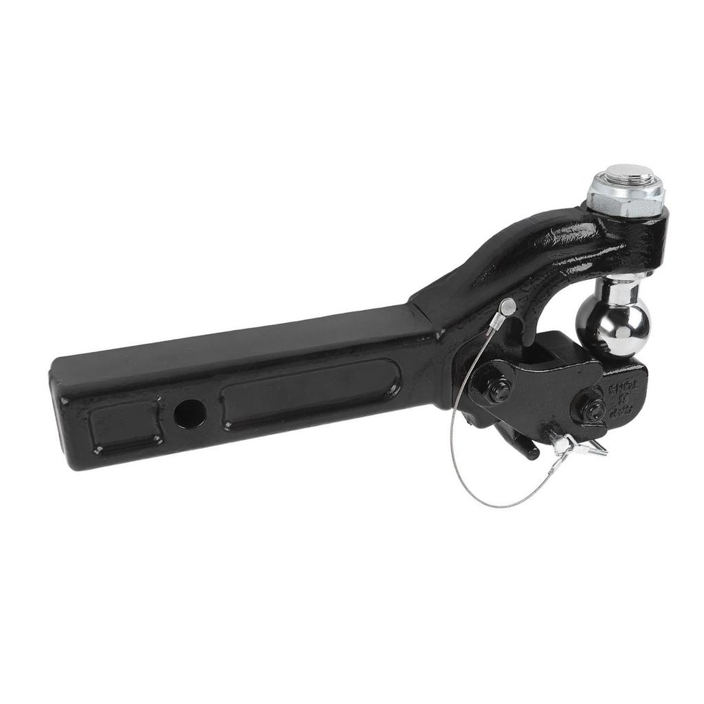 Deichselhaken mit 2-Zoll-Anhängerkupplungskugel 16000 lbs 15 Zoll Länge Receiver-Mount-Kombination Anhängerkupplung für Auto SUV Pickup