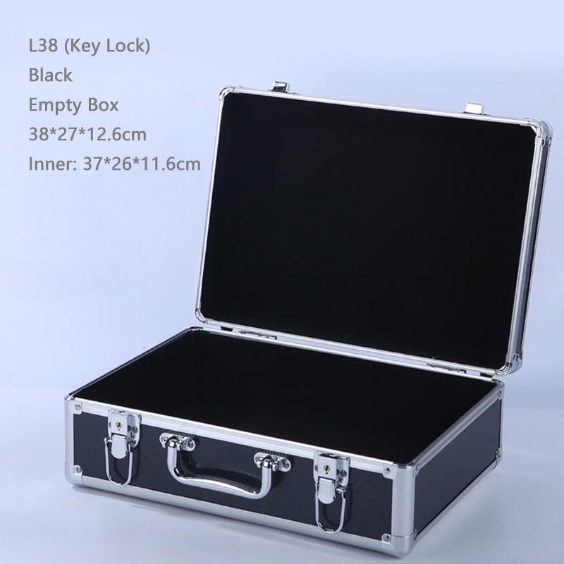 Handheld Tool Box with Lock Portable Aluminum Carry Case Password Safety Equipment Instrument Storage Travel