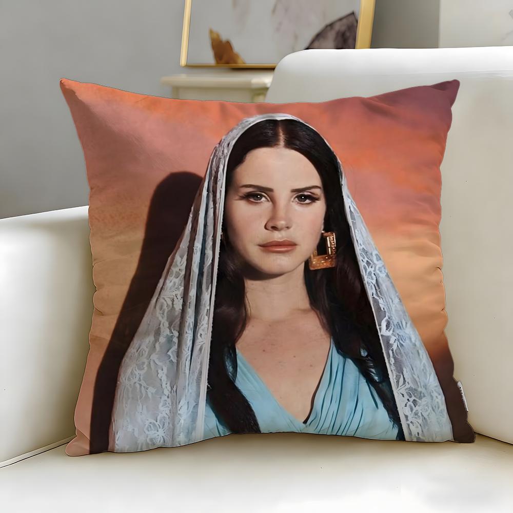 Populära sångerskan Lana Del Rey Kuddfodral Mjukt & Lätt att Tvätta Örngott – Mångsidigt för Soffa, Säng, Resa och Kontor