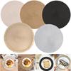 Set of 6 Round Braided Placemats Table Mats Woven Non-Slip Dining Table Heat Resistant Bowl Pads Kitchen Drink Cup Coasters