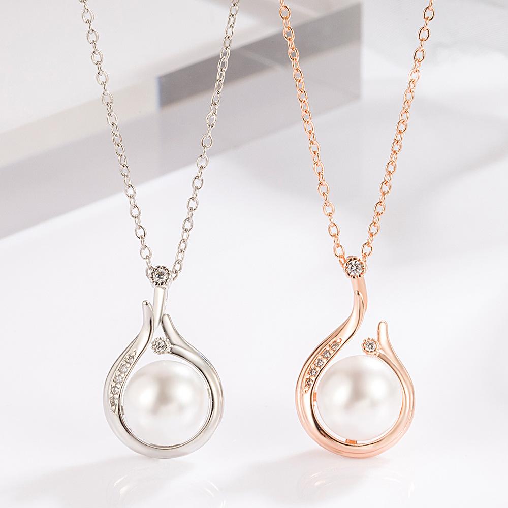 Zhenai Necklace Women's Freshwater Pearl Pendant Niche High Sense Necklace National Fashion Light Luxury Clavicle Chain Jewelry
