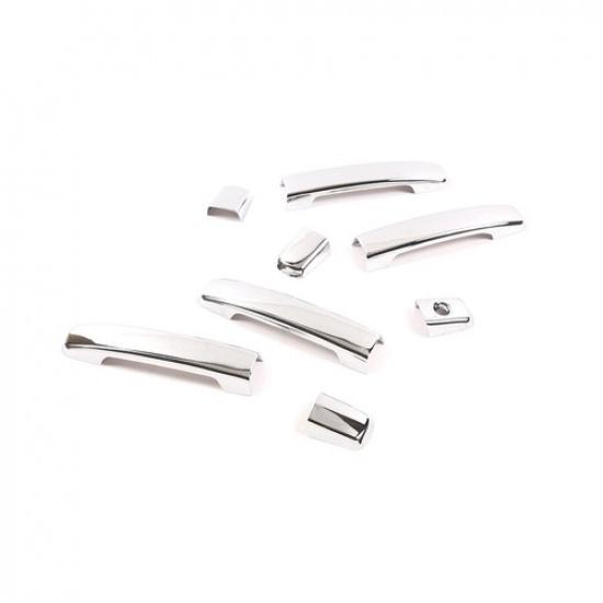 For 2005-2015 Nissan Frontier Chrome Door Handle Decorative Cover W/O Smart Key