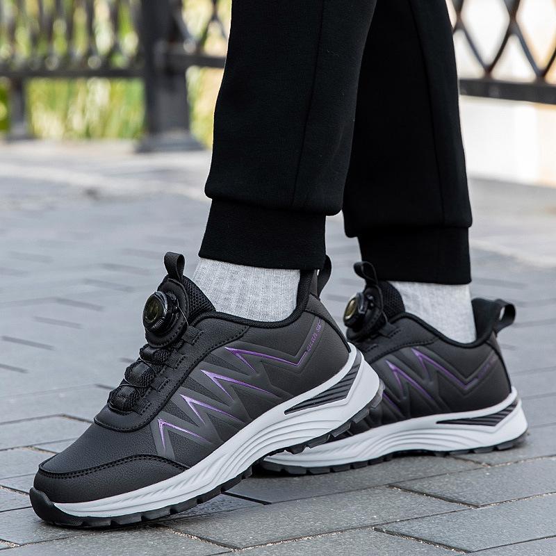 

Elderly shoes men s non-slip autumn and winter models, leather waterproof father shoes, old walking shoes for women 45