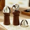European Style Egg Shaped Organizer Wood Chopsticks Holder Vintage Fruit Fork Spoon Box Home