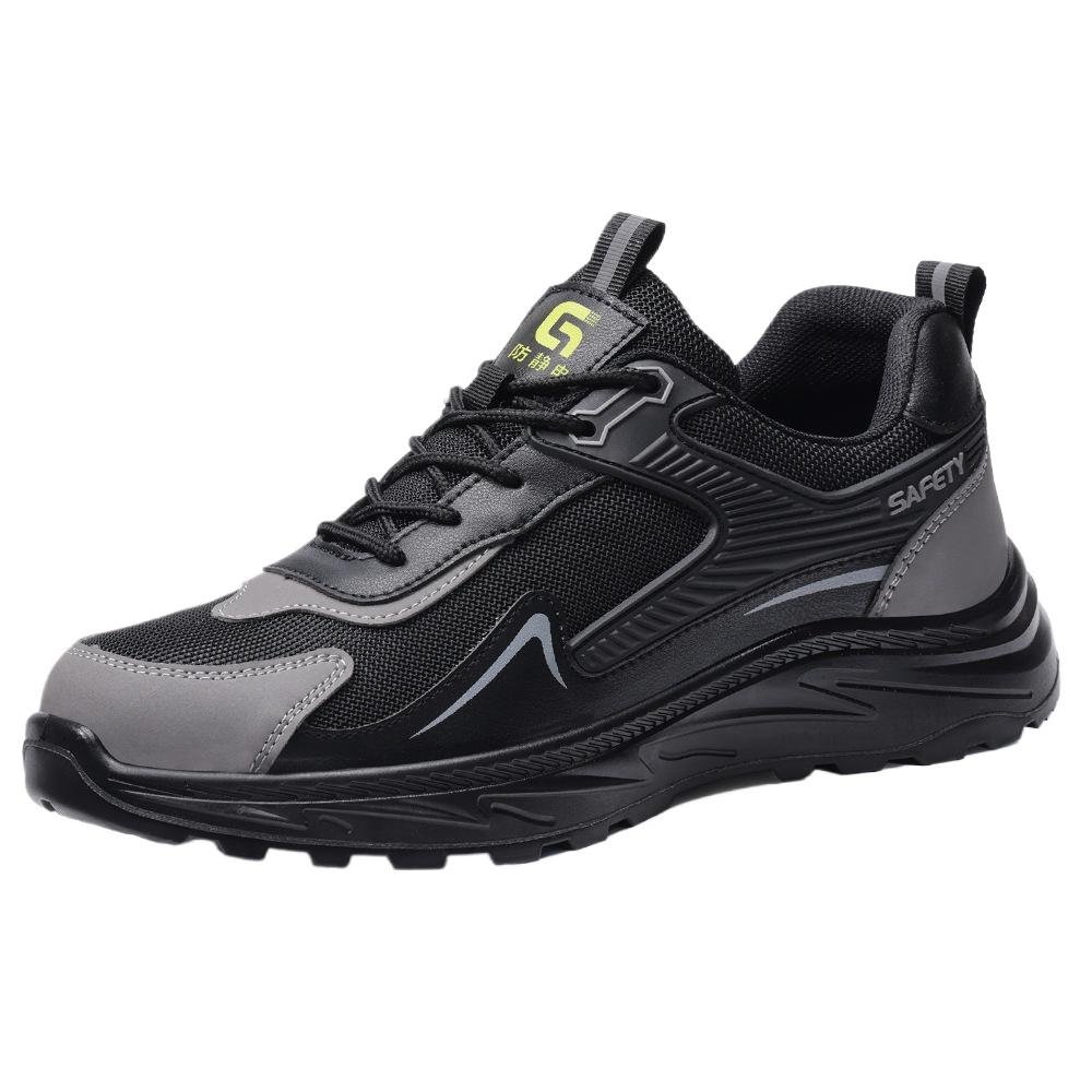 

New Work Safety Shoes Anti-static Sneakers Breathable Anti-slip Anti-crush Anti-puncture Men s Steel Toe Shoes Indestructible 44