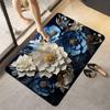 Alfombra Gruesa de Baño con Estampado Simple, Alfombras Antideslizantes para Baño en Lavabo, Bañera, Lado del Suelo, Alfombra para Ducha, Felpudo, Almohadilla 3D de Espuma Viscoelástica