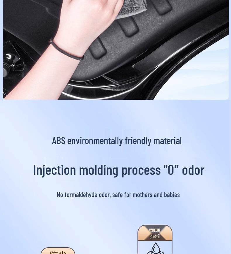 Suede Tailgate Protector for Refreshed Model 3 Y: Full Trunk Interior Coverage.