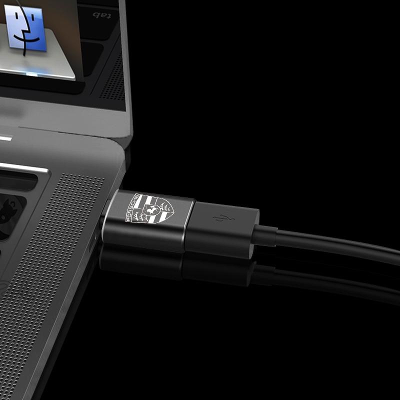 Car Usb Type C Cable Converter Charging Adapter Car Accessories For Porsche Boxster Cayenne Panamera Macan Cayman 911 918 996 917 991
