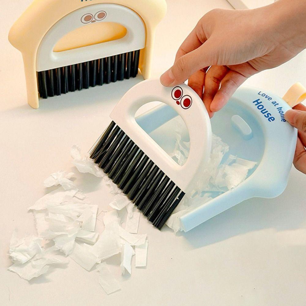 Detachable Mini Broom Dustpan Set Cartoon Keyboard Cleaning Brush Dustpan Shovel Set  Desk