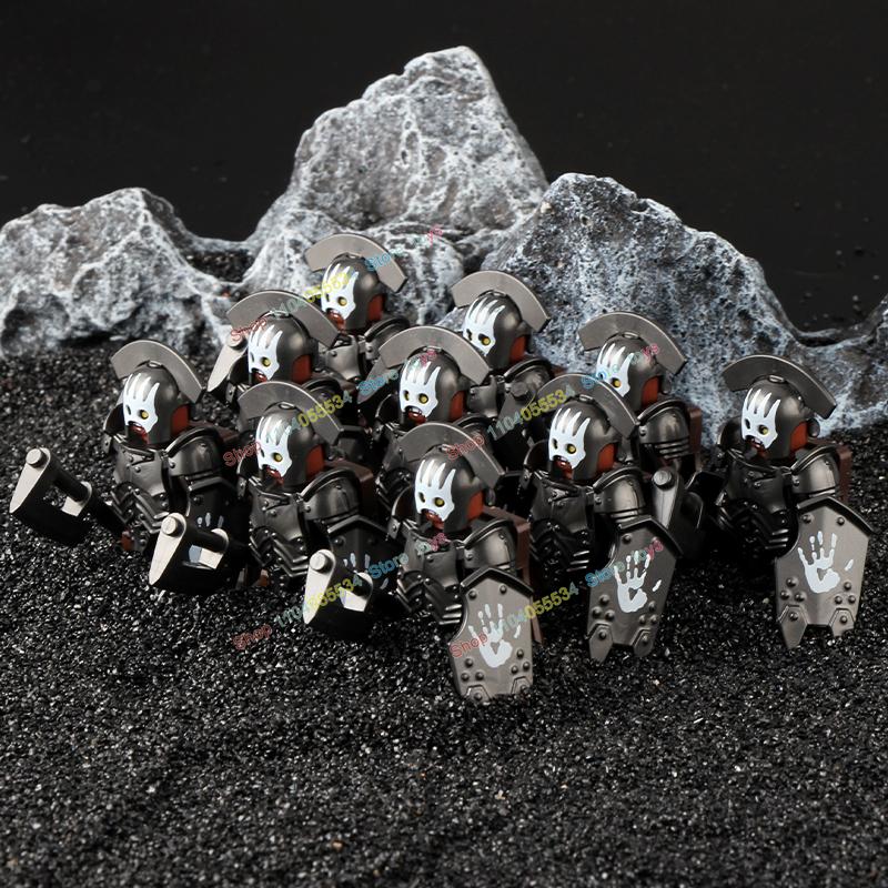 Movie Series Orc Uruk-hai Army Action Figures Mini Bricks Doll Assemble Building Blocks MOC DIY Toys for kid gift