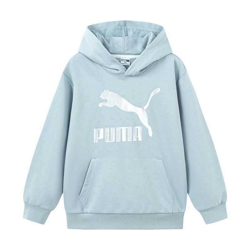 PUMA Sweatshirt SportstyleCLASSICS BIG LOGO HOODIE Denim Light Blue Kids 353924121205-88101 130