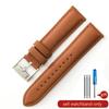 For Fossil Fs4813 Fs4735 Q Smart Series Men's Genuine Cow Leather  Sweatproof Breathable Watchbands with Needle Buckle  22 24mm