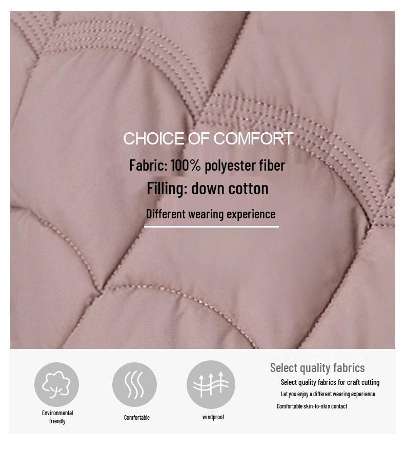 Women's Lightweight Warm Down Cotton Gilet - Autumn/Winter 2025 Style, Plus Size, Loose Fit for Middle-aged Mothers