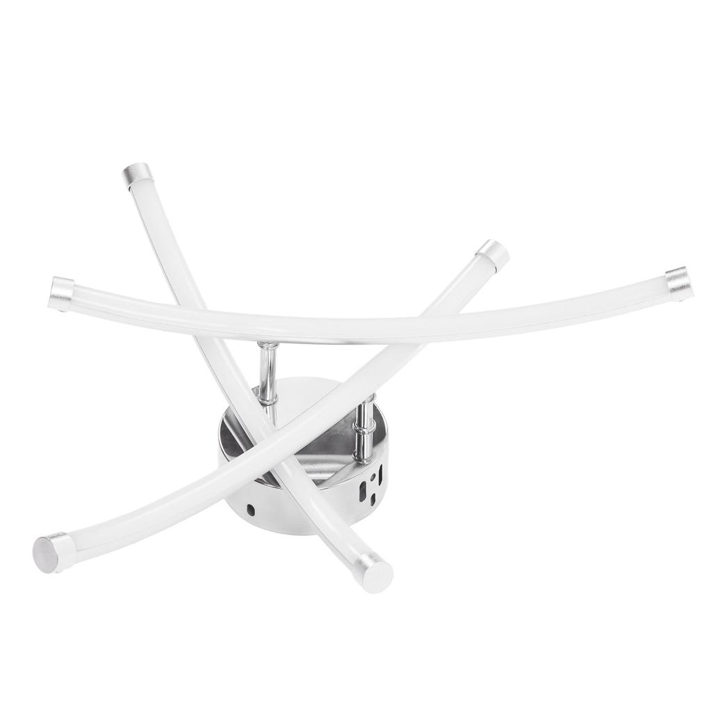 Forked Shaped Ceiling Lights Aluminum Silver LED 3 Curved Warm Lamp with Driver for Living Room Kitchen Bedroom 85‑265V
