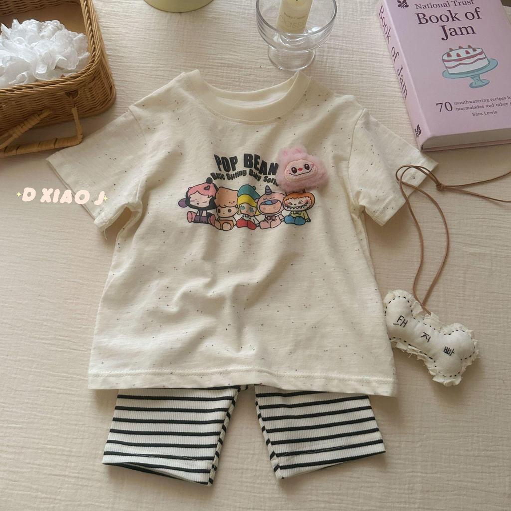 Children's Striped Leggings & Cycling Pants: Available In Large & Small Rolls for Girls & Babies, Korean Style.