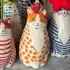 Resin Vase Craft with Cat Design
