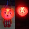 Cartoon Frog Animal LED Music Mobile Phone with Lanyard Educational Kids Toy