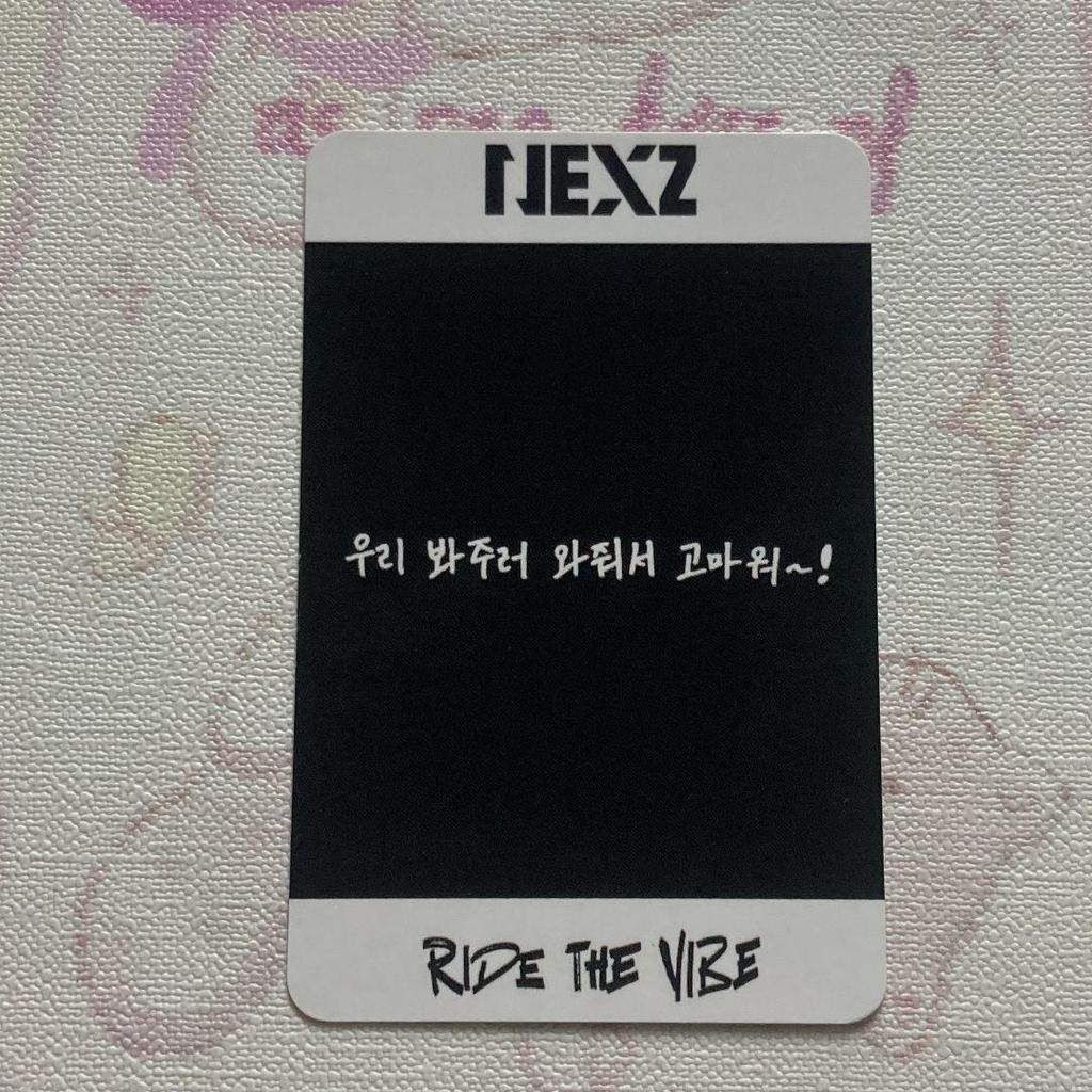 [USED] Tomoya NEXZ Ride the Vibe 2nd week Sanok Trading Card Korea