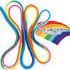 Audio group jump long jump 5m jump rope long jump rope for jump jump rope for group competition practice wooden rainbow colored colorful enthusiasts,