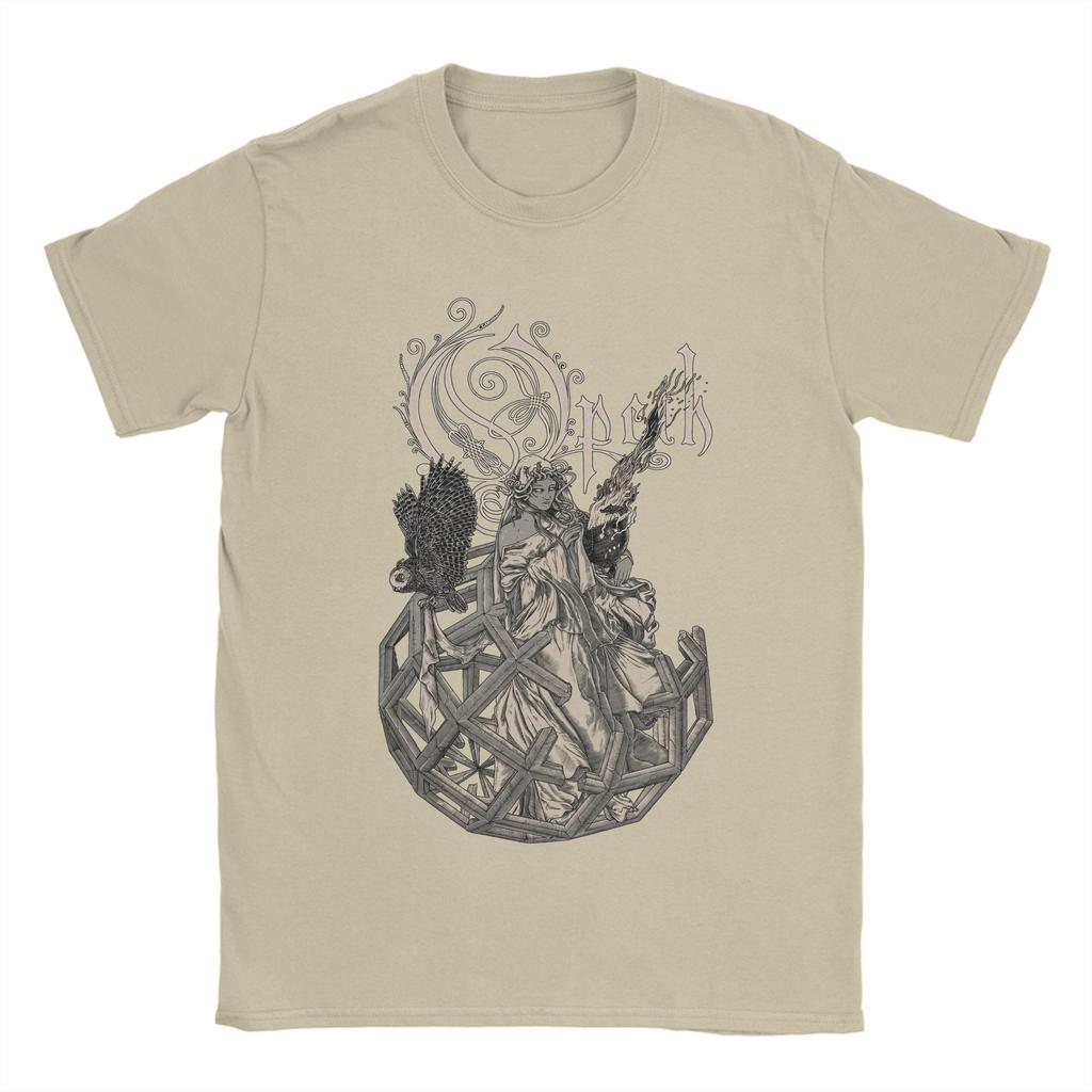 Opeths Death Metal   T-Shirt Men  Novelty Pure Cotton Tee Shirt Round Neck Short Sleeve T Shirt New Arrival Clothing