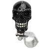 Skull Shape Steering Wheel Knob 3cm Diameter Resin Turn Knob Spinner Booster for Cars Trucks Tractors Boats Black