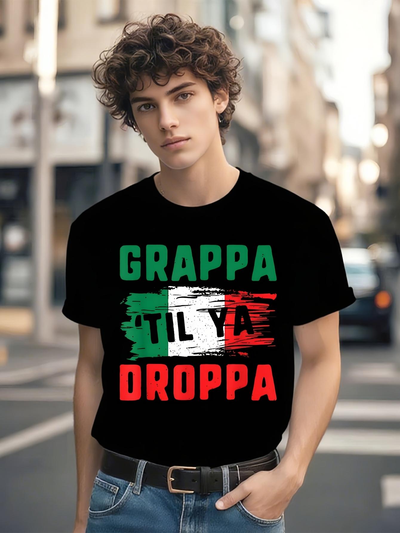 Funny Tshirt Funny Italian-Themed Tshirt - Grappa Until Y... L