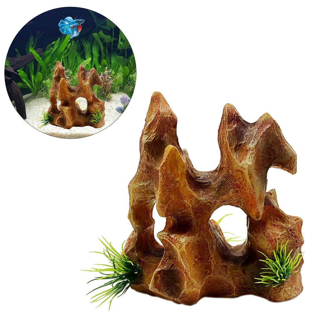 Realistic Cave Rockery Resin Simulation Aquarium Ornaments False Rockwork Fish Tanks Aquarium Plant Aquarium Supplies