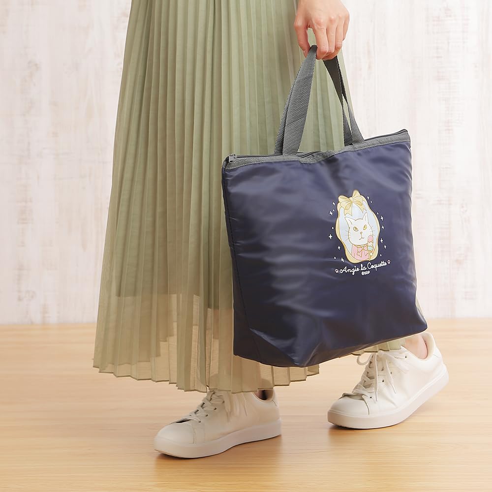 La Angie La Coquette Beautiful Angie Insulated Hot Cold Tote Cute Cat [Angie Coquette] & Bag, Navy, Character, Women's,