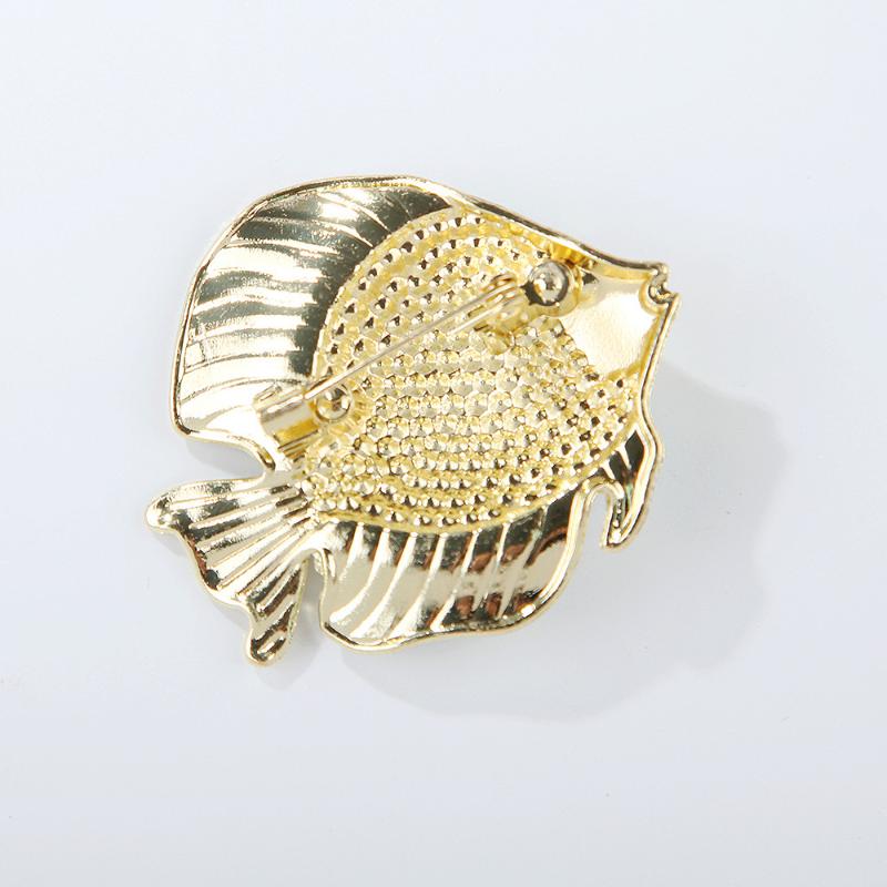 Cute Rhinestone Animal Tropical Fish Brooches For Women Clothing Coat Accessries Gifts
