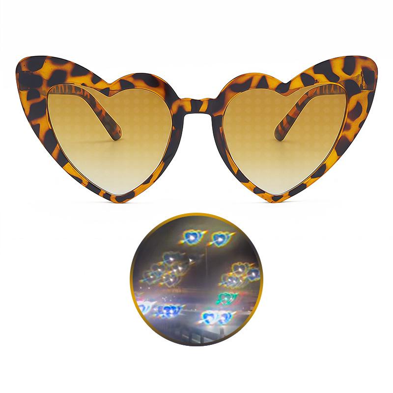 Heart Effect Night Glasses - Trendy Douyin Style Romantic Sunglasses for Women