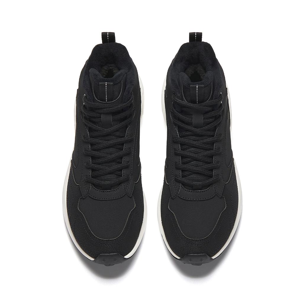 Anta Tazhou Synthetic Leather Fabric Trendy Retro Fashion Fleece Wear-Resistant Shock Absorption High-Top Casual Shoes Women Casual Shoes 922548922-2
