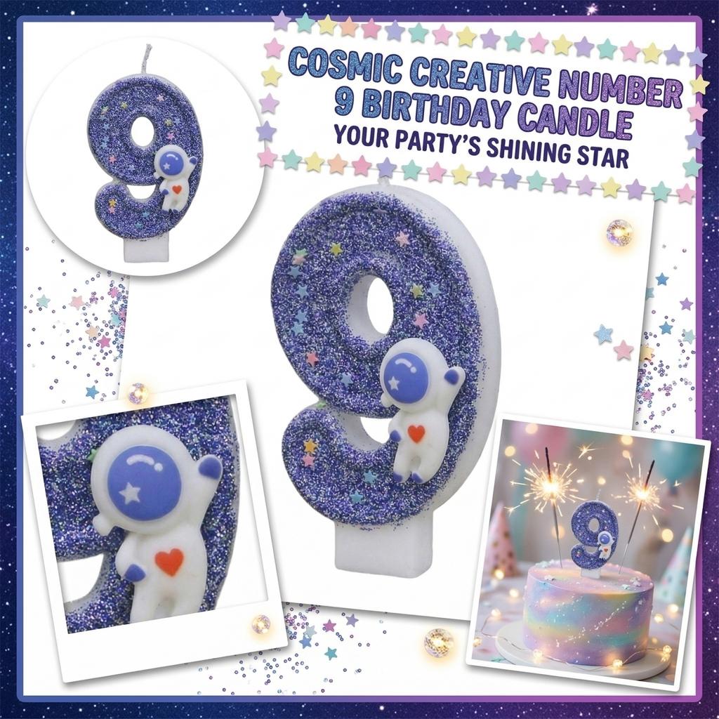 Fashion Cartoon Creative Birthday Candles Party Digital Candles